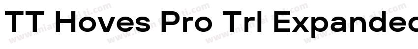 TT Hoves Pro Trl Expanded Bold字体转换